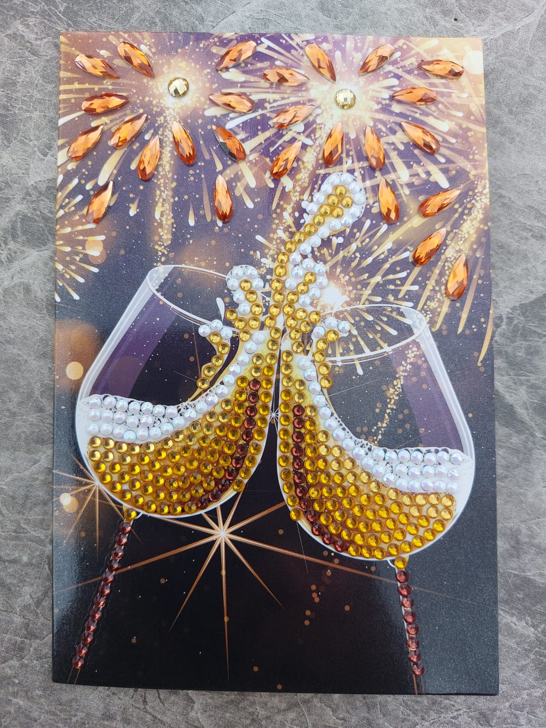 Customer photo review of "Champagne Celebration" Crystal Art Card 10x15cm