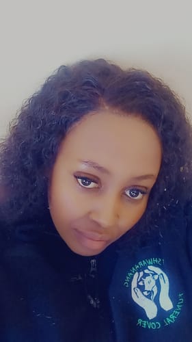 Customer photo review of Brazilian Lace Front Wig Deep Wave - 1B - 10"