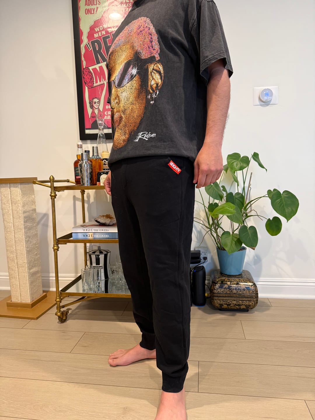 Customer photo review of 80Eighty® Black Fleece Pant