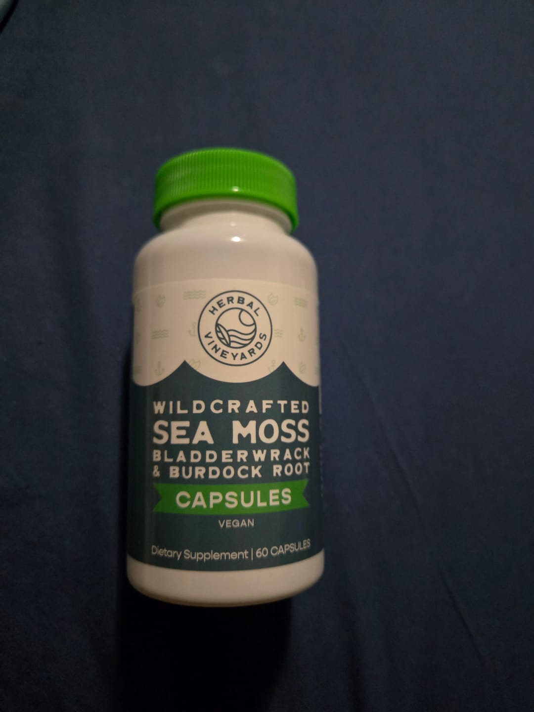 Customer photo review of ORGANIC SEA MOSS, BLADDERWRACK & BURDOCK ROOT VEGETABLE CAPSULES (1500 MG) - 60 Capsules