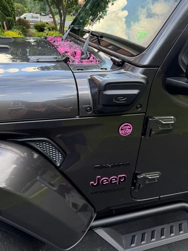 Customer photo review of Distinction® Painted "JEEP" Nameplate Emblems JL/JT/JK
