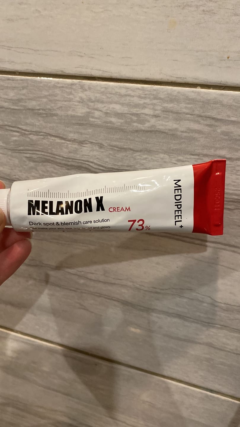 Customer photo review of Balinošs krēms pigmentācijas plankumu novēršanai Medi-Peel Melanon X Cream