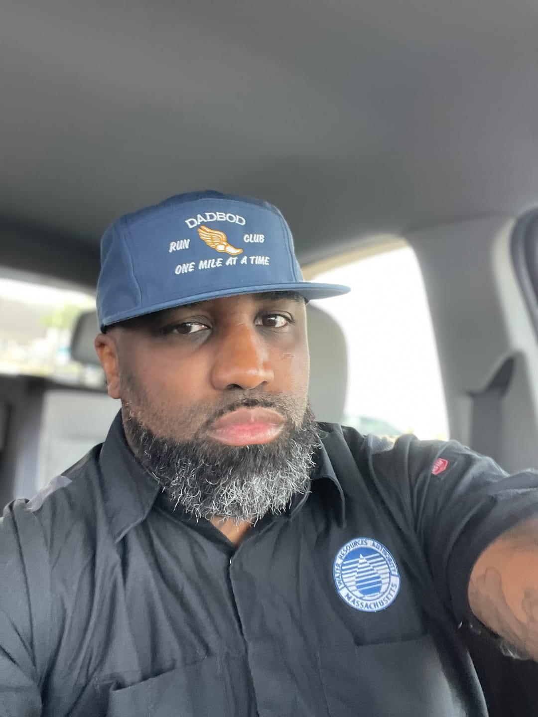 Customer photo review of Dadbod Running Athletic Hat