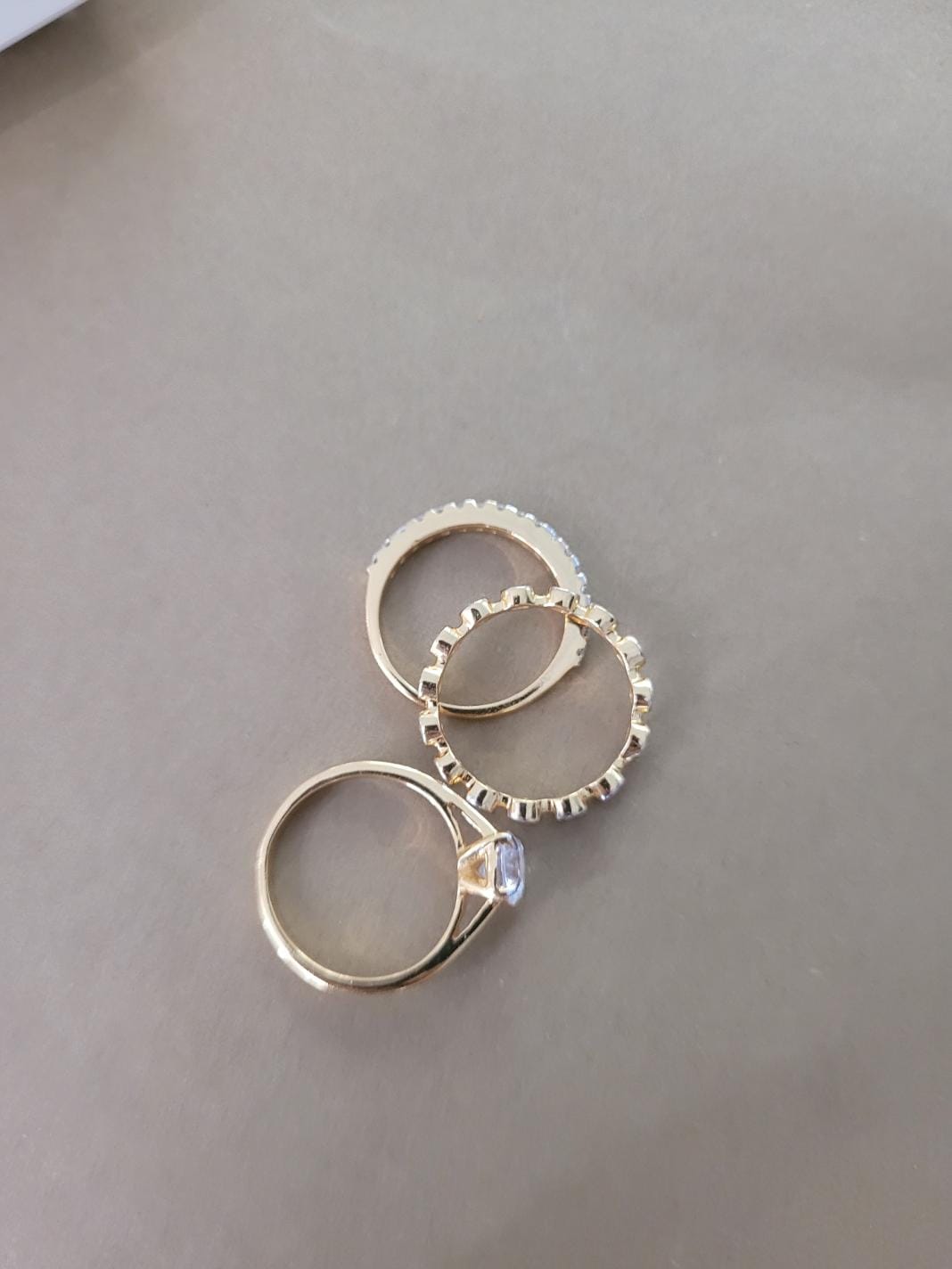Customer photo review of Adira Stackable Diamond Rings 92.5 Sterling Silver