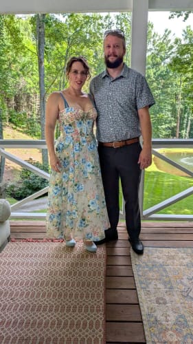 Customer photo review of Ribboned Rose Radiance Dress