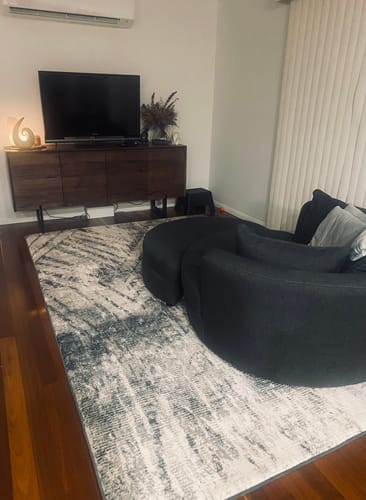 Customer photo review of The Mellow Mat v2® Designer Print | Storm Shadow (Soft Touch Sensory Tatami Rug) PR03