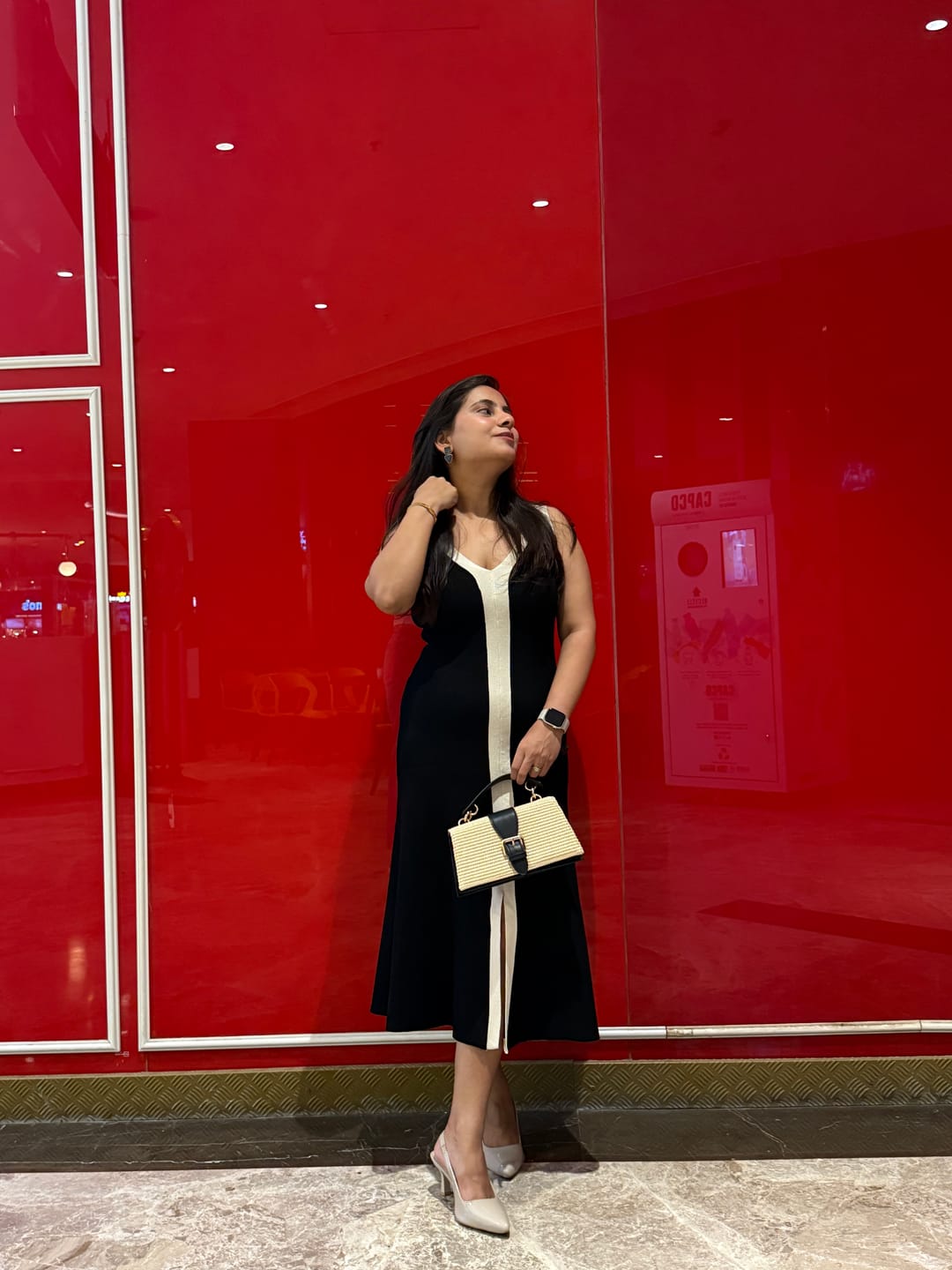 Customer photo review of Jaden Soft Knit Dress in Black