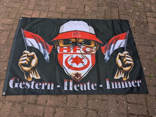 Customer photo review of Fahne inkl. Druck