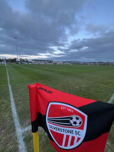 Customer photo review of Custom Corner Flag