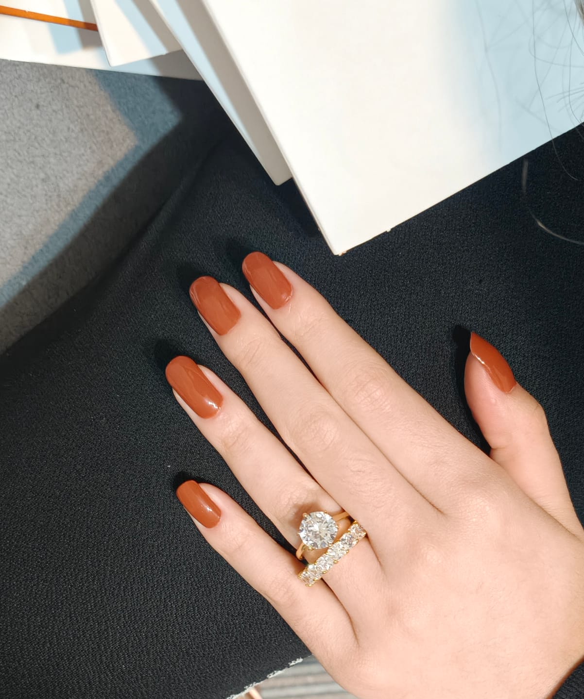 Customer photo review of Anel Queen Banhado em Ouro 18k