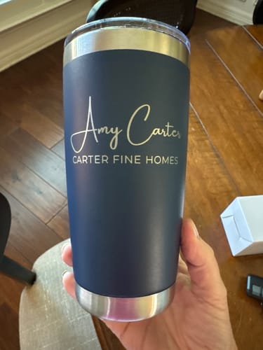 Customer photo review of (6 Pieces) Custom Laser Engraved - 20oz Tumblers
