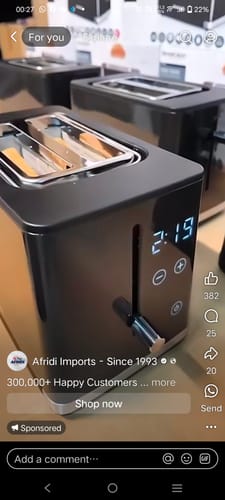 Customer photo review of Silver Crest Touch Bread Toaster - German Lot