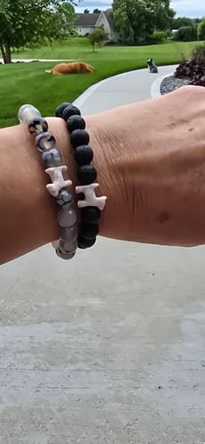 Customer photo review of STRĀ Dog Beaded Bracelet