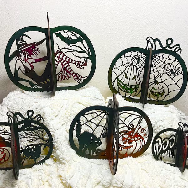 Customer photo review of Laser cut Halloween 3D Pumpkin 6 bundle svg file