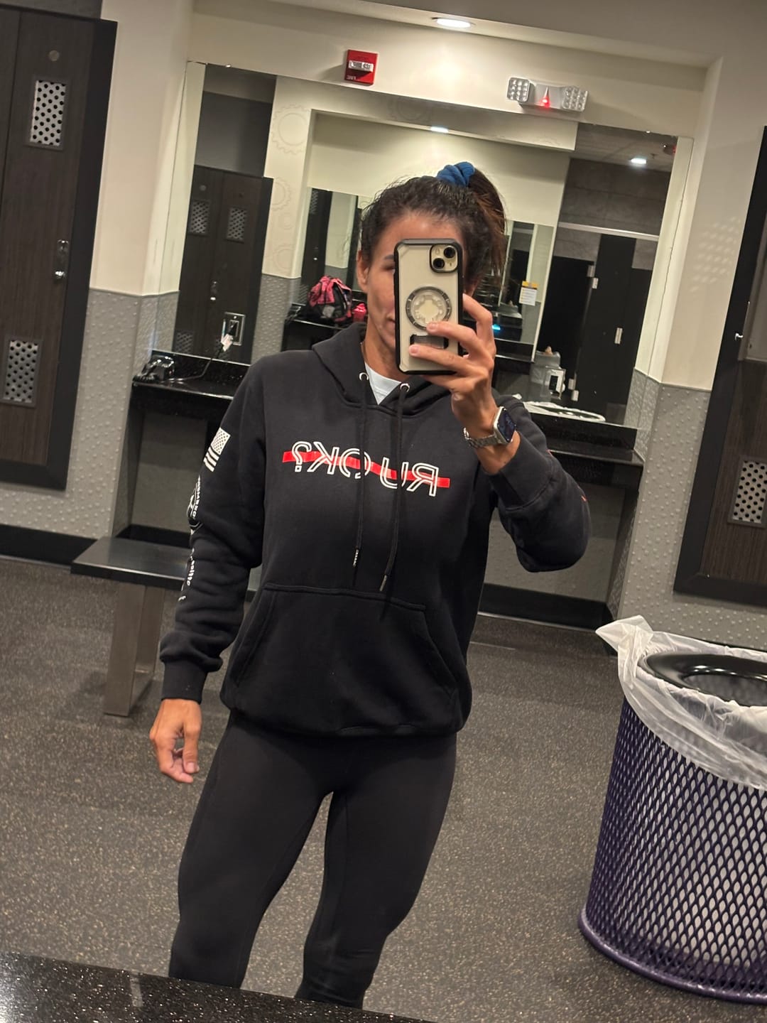 Customer photo review of Stigma Breaking Hoodie- Red Line