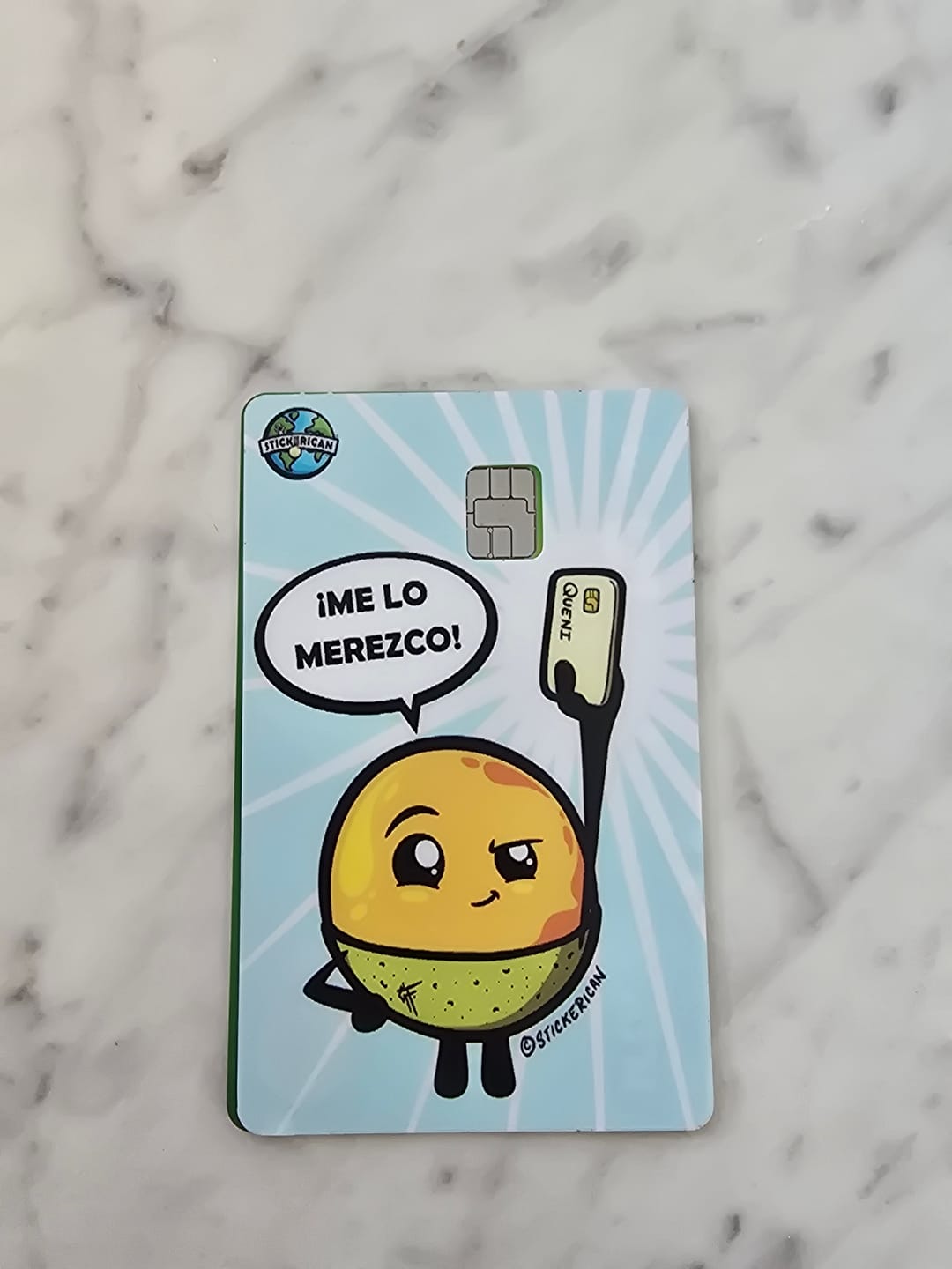 Customer photo review of Me Lo Merezco - Sticker para Tarjeta de Crédito