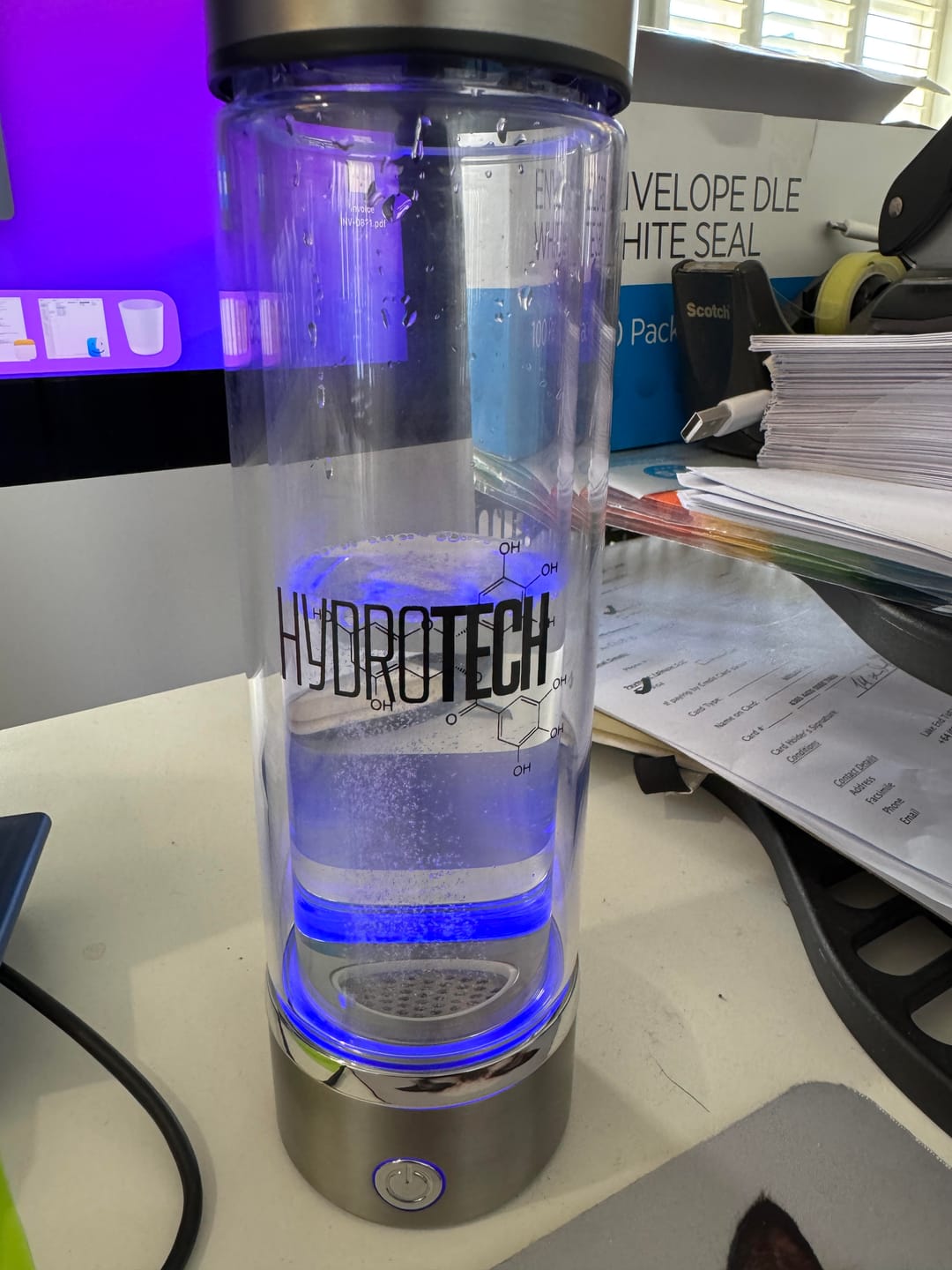 Customer photo review of Hydrogen Water Bottle