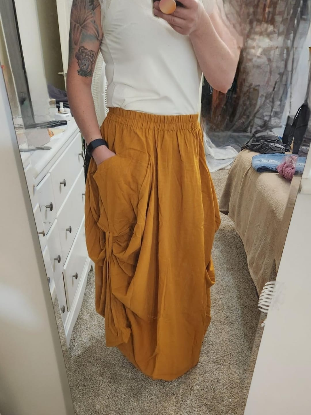 Customer photo review of Maxi Skirt Alaina Copper