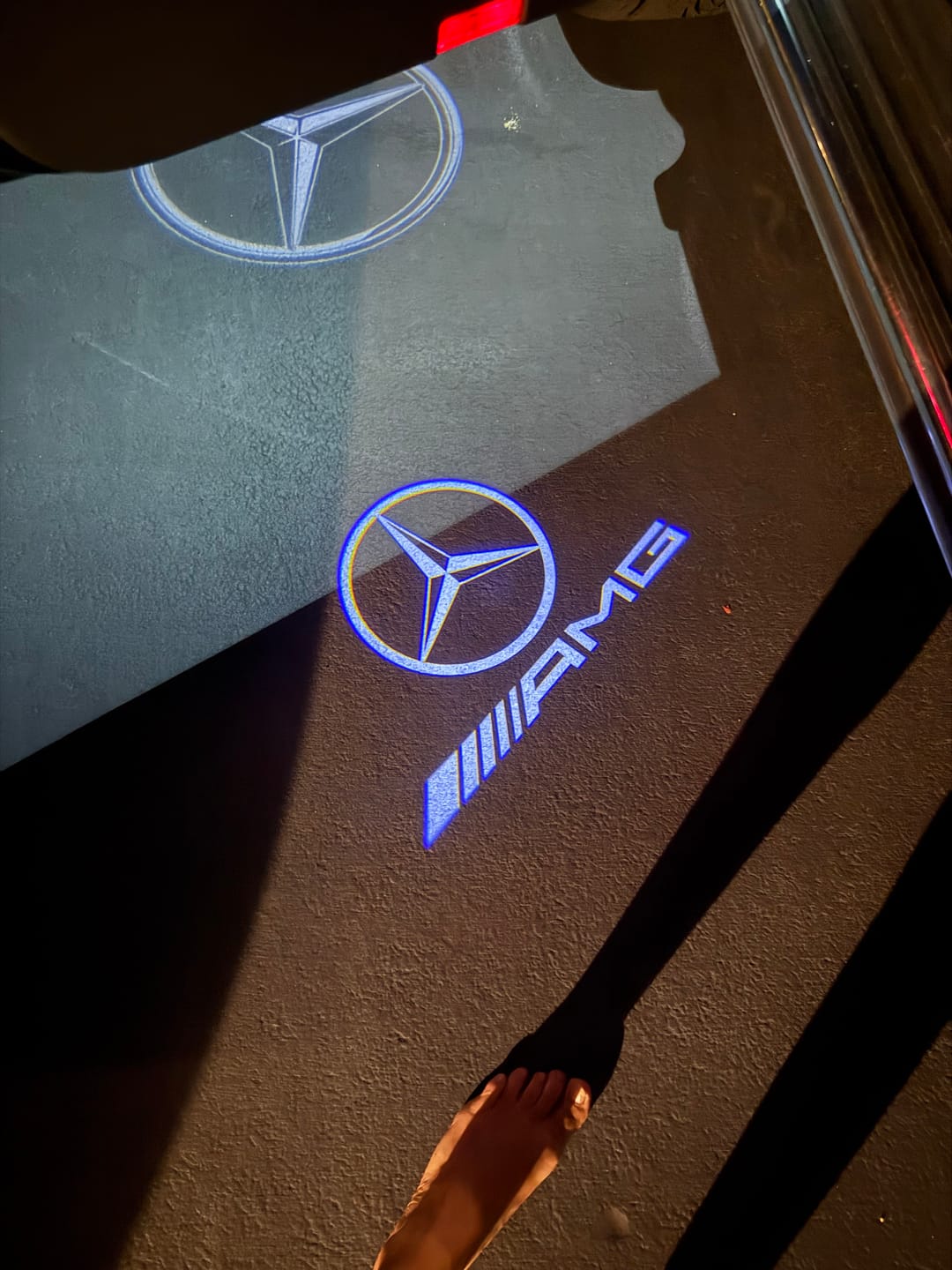 Customer photo review of Mercedes Benz LED Car Door Welcome Logo Shadow Lights