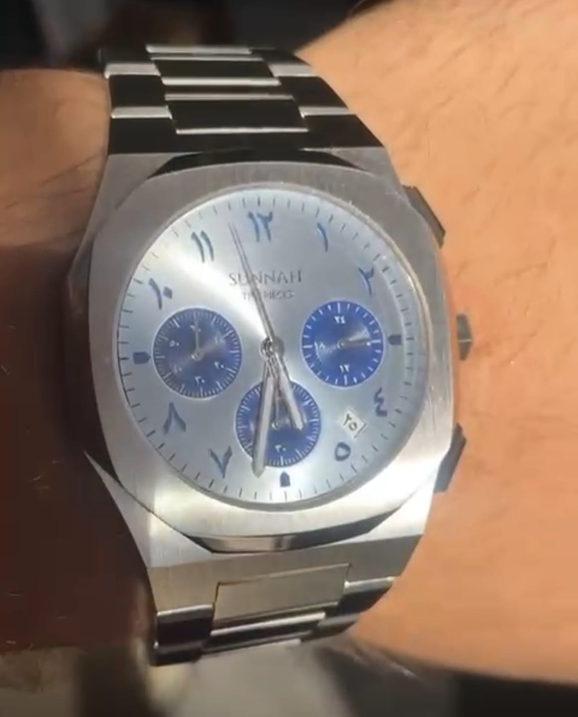 Customer photo review of MEN: Sharp Premium Steel Chrono Iceblue