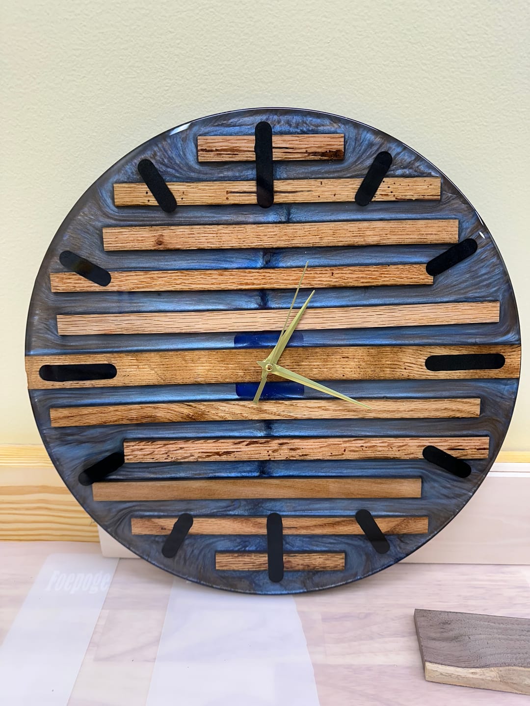 Customer photo review of 16" Circle + Clock Dials Style 2 Acrylic Router Template