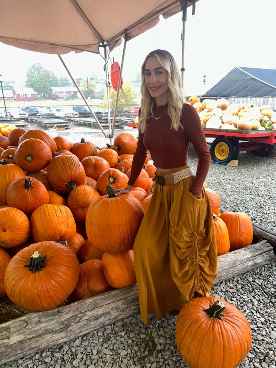 Customer photo review of Maxi Skirt Alaina Copper