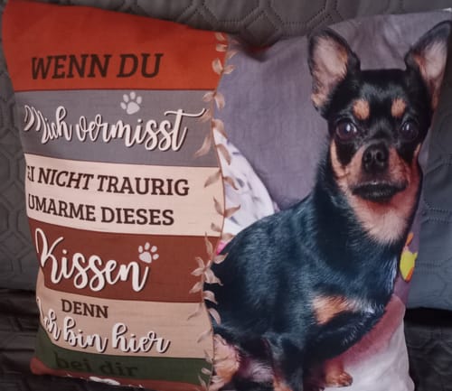 Customer photo review of Seelenwärmer - Individuelles Kissen