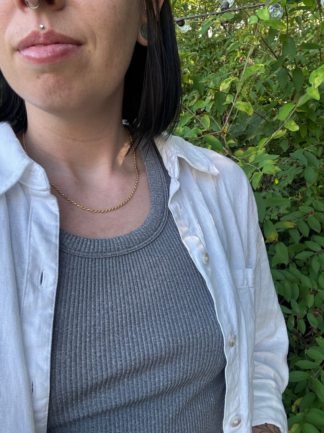 Customer photo review of Lorena Twisted Rope Chain