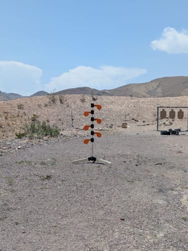 Customer photo review of 3/8" AR500 Steel Dueling Tree Target Paddle