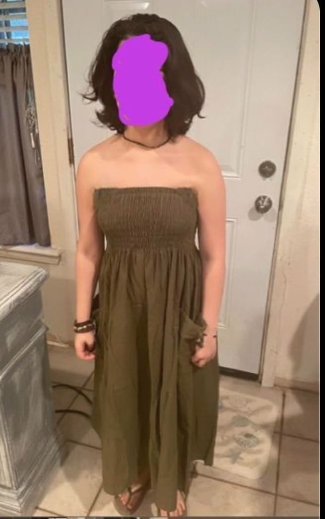 Customer photo review of Maxi Skirt Keela Olive