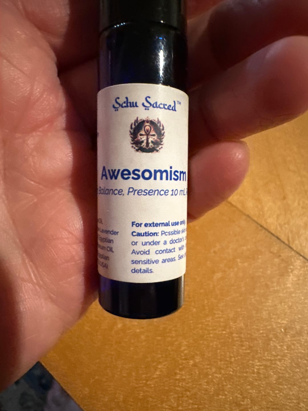 Customer photo review of Awesomism - Calm, Balance & Presence Roll-On 10mL