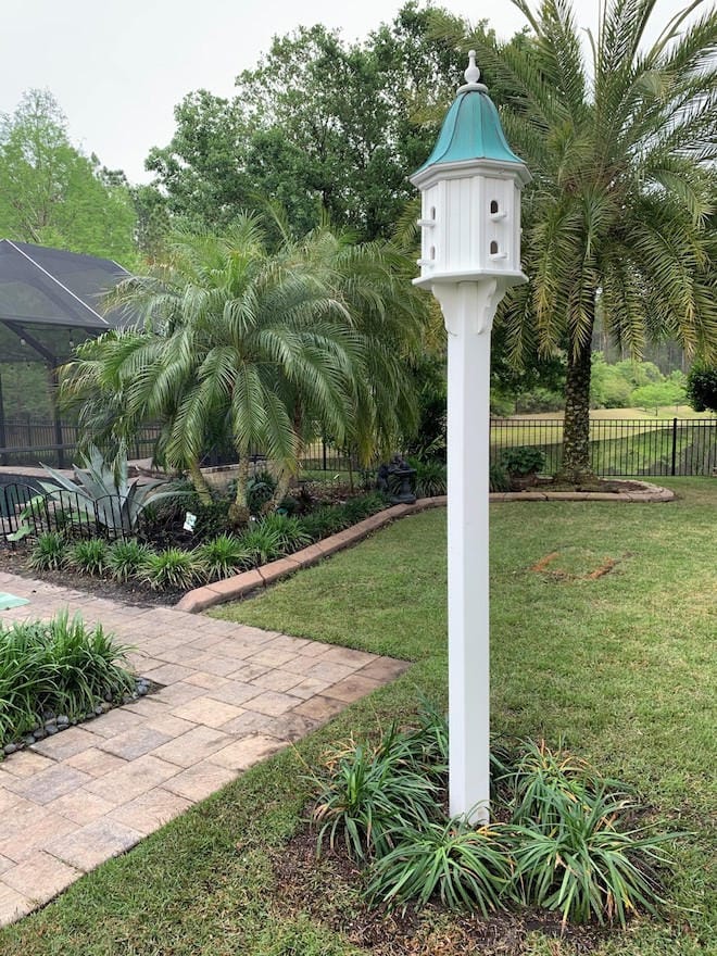 Customer photo review of Copper Roof Dovecote Birdhouse 36x14 - 8 Perches