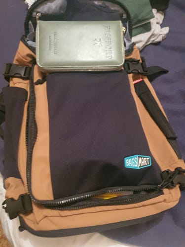 Customer photo review of Blast 28L-38L Extended Mesh Carry On Travel Backpack