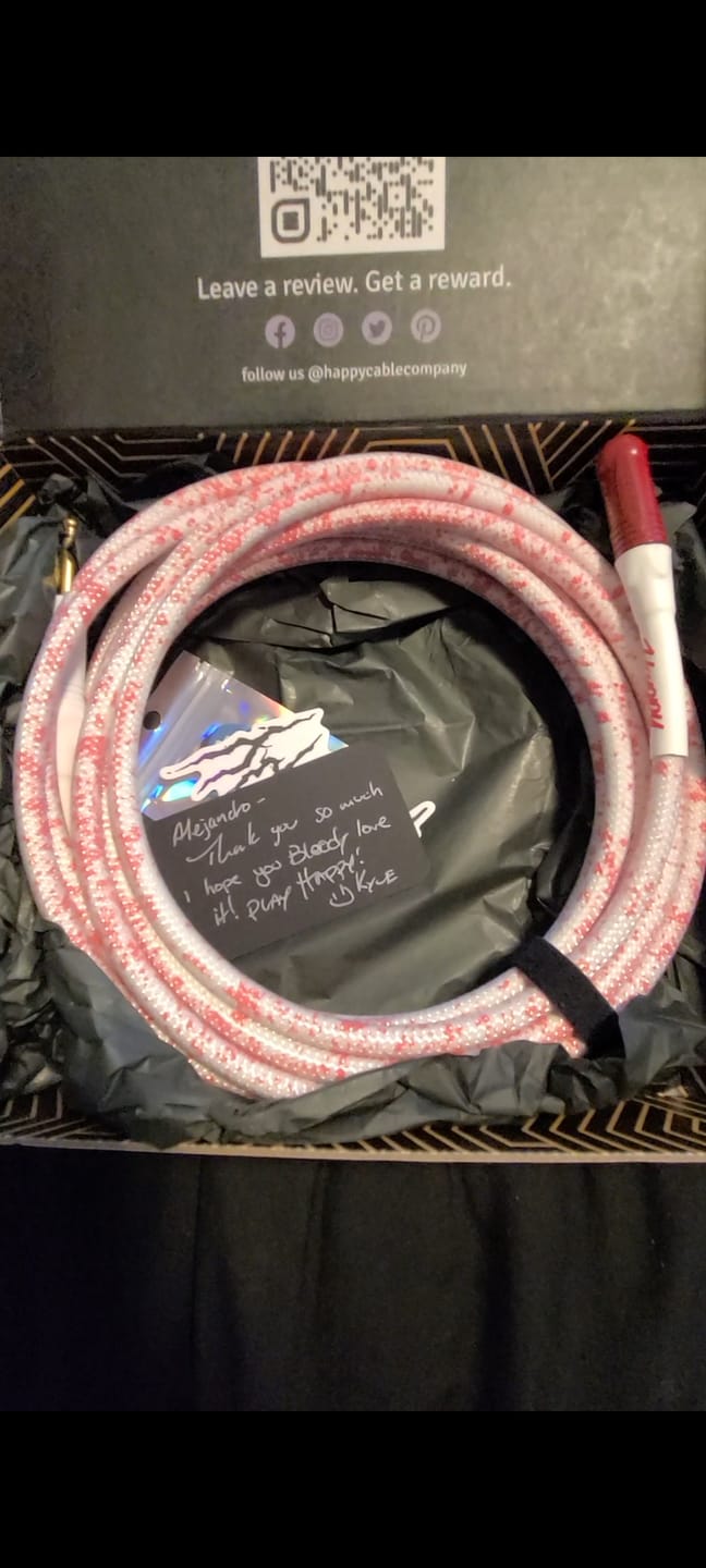 Customer photo review of The Dan Sugarman "Bloodline" Instrument Cable
