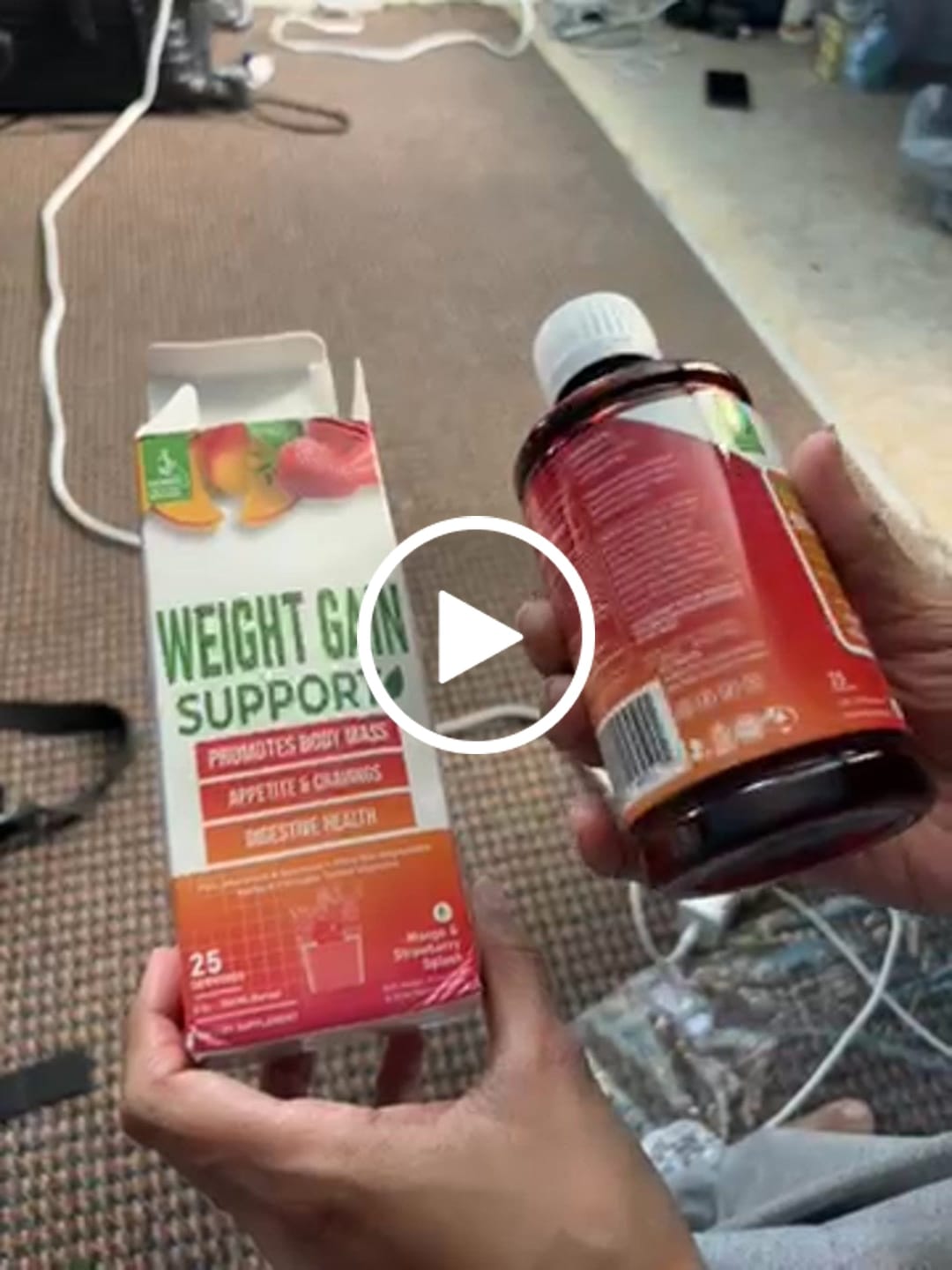 Customer video review of Herbapeutic Weight Gain Syrup