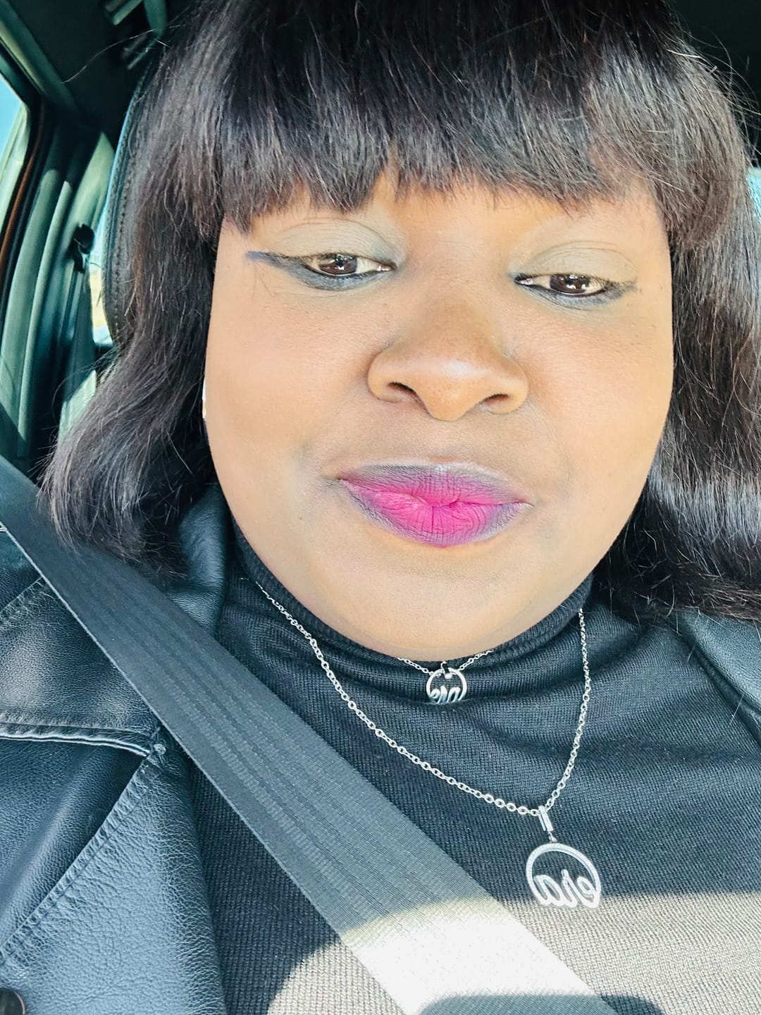 Customer photo review of Silver Precious Logo Necklace