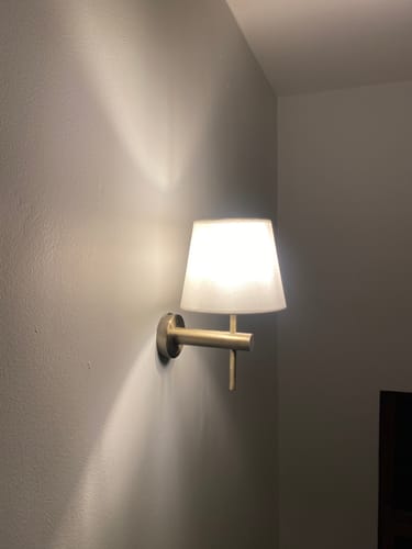 Customer photo review of Armin Black, Satin or Antique Wall Light