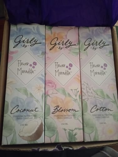 Customer photo review of Kit 3 Perfumes para cabello