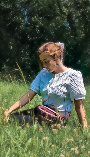 Customer photo review of All In One Bumbag - Brown + Pink