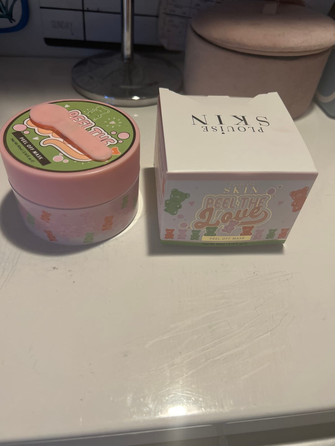 Customer photo review of P.Louise Peel The Love Peel Off Face Mask