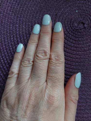 Ina M. review of UV Gel: Sea Foam Blue image 1 out of 2