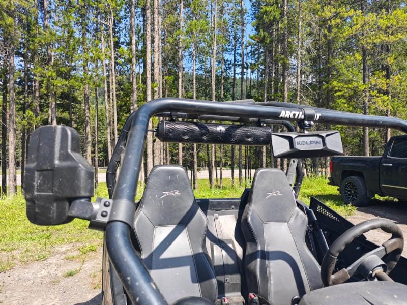 Customer photo review of 6 Speaker UTV Bluetooth Sound Bar for 1.56"-2.25" Roll Bar