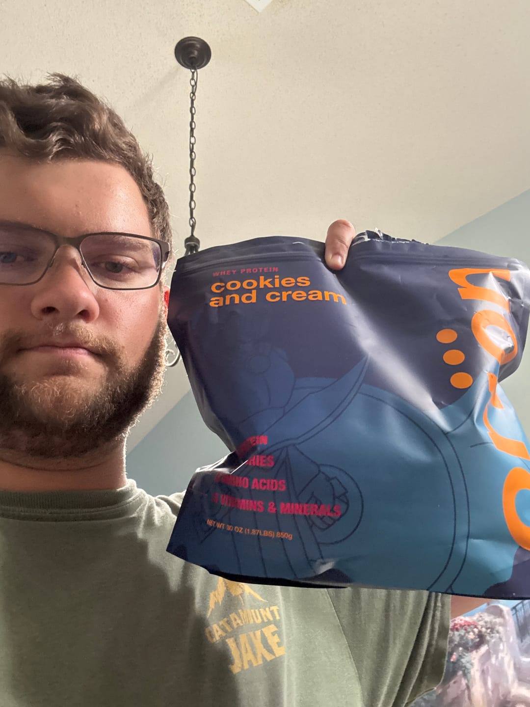 Customer photo review of Cookies and Cream Whey Isolate