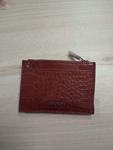 Reseña con foto de un cliente sobre Tarjetero Croco