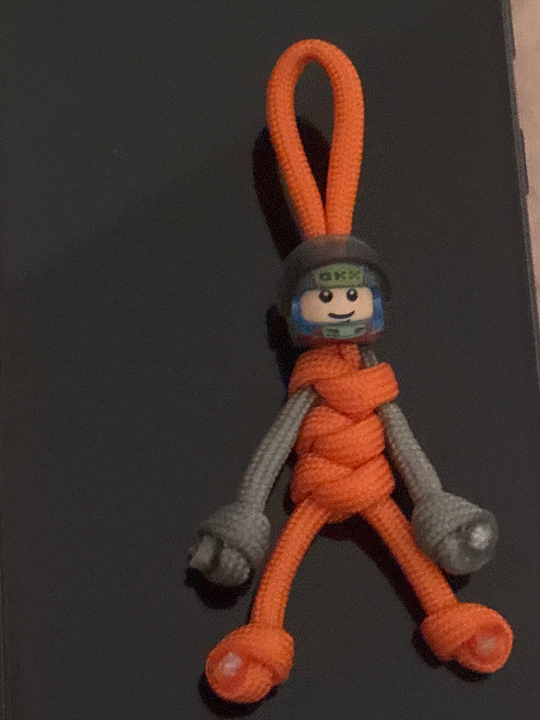 Customer photo review of Limited Edition Oscar Piastri Racing Paracord Buddy Keychain