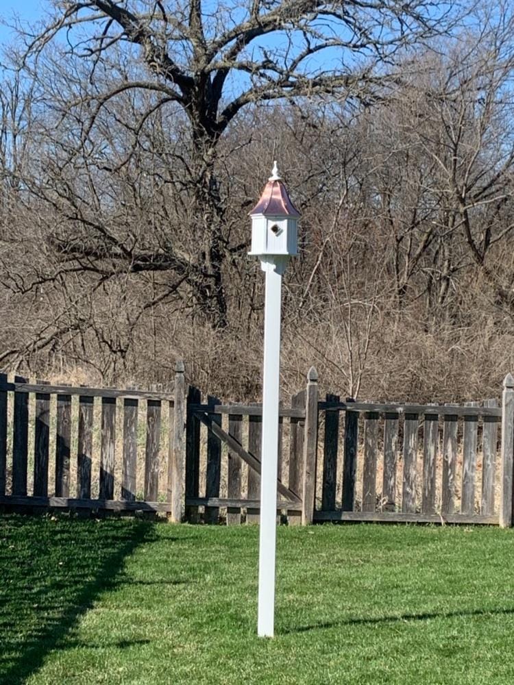Customer photo review of Copper Roof Birdhouse 28x12- 3 Portals