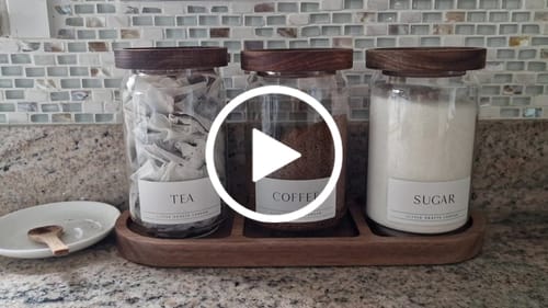 Customer video review of Glass Acacia Pantry Jars