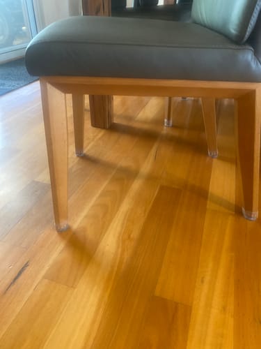 Customer photo review of Elite Groovy Flex Silicone Chair Leg Protectors | Stretchy Edition