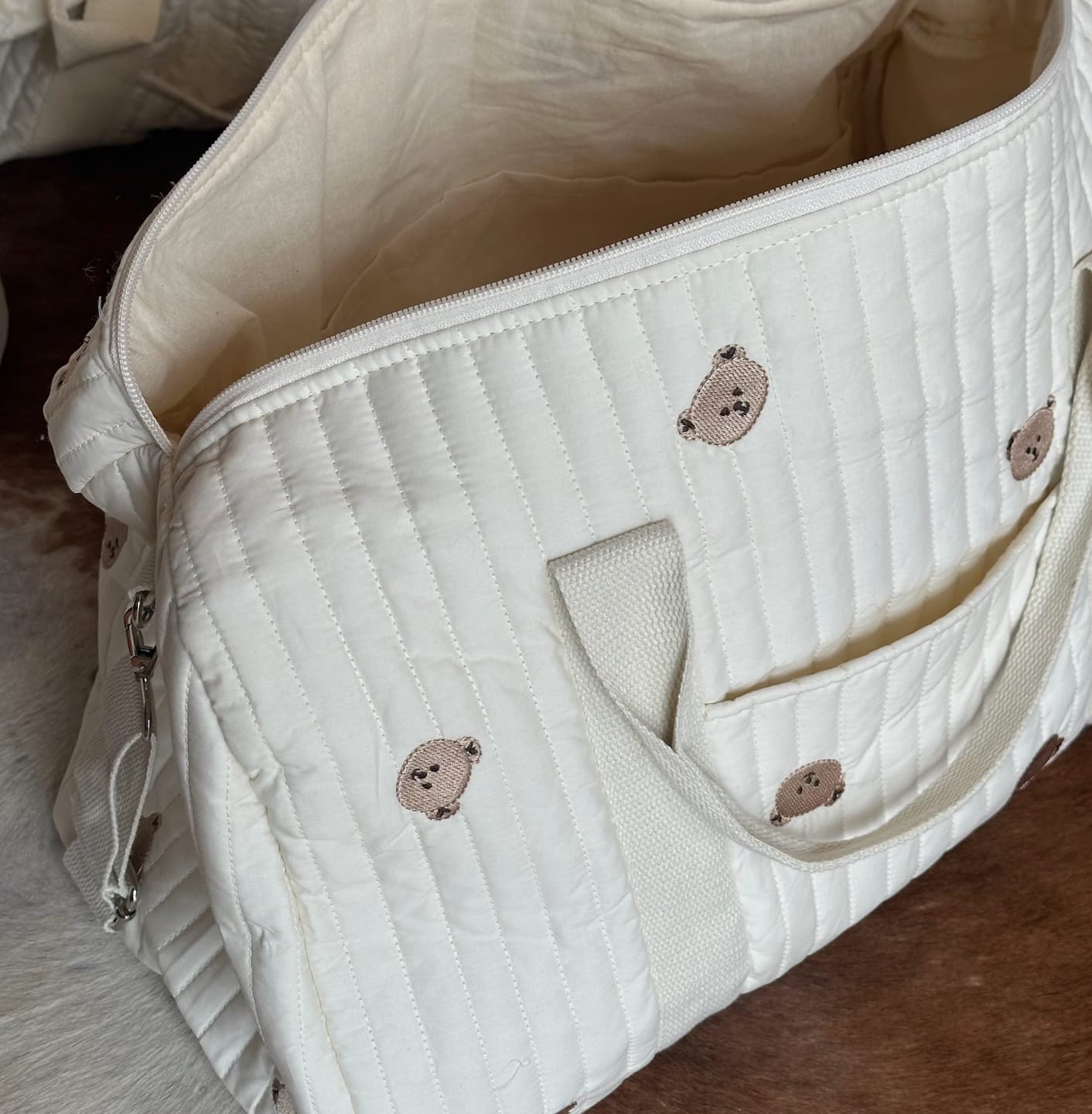 Customer photo review of Mom Essentials Duffle Tote Bag