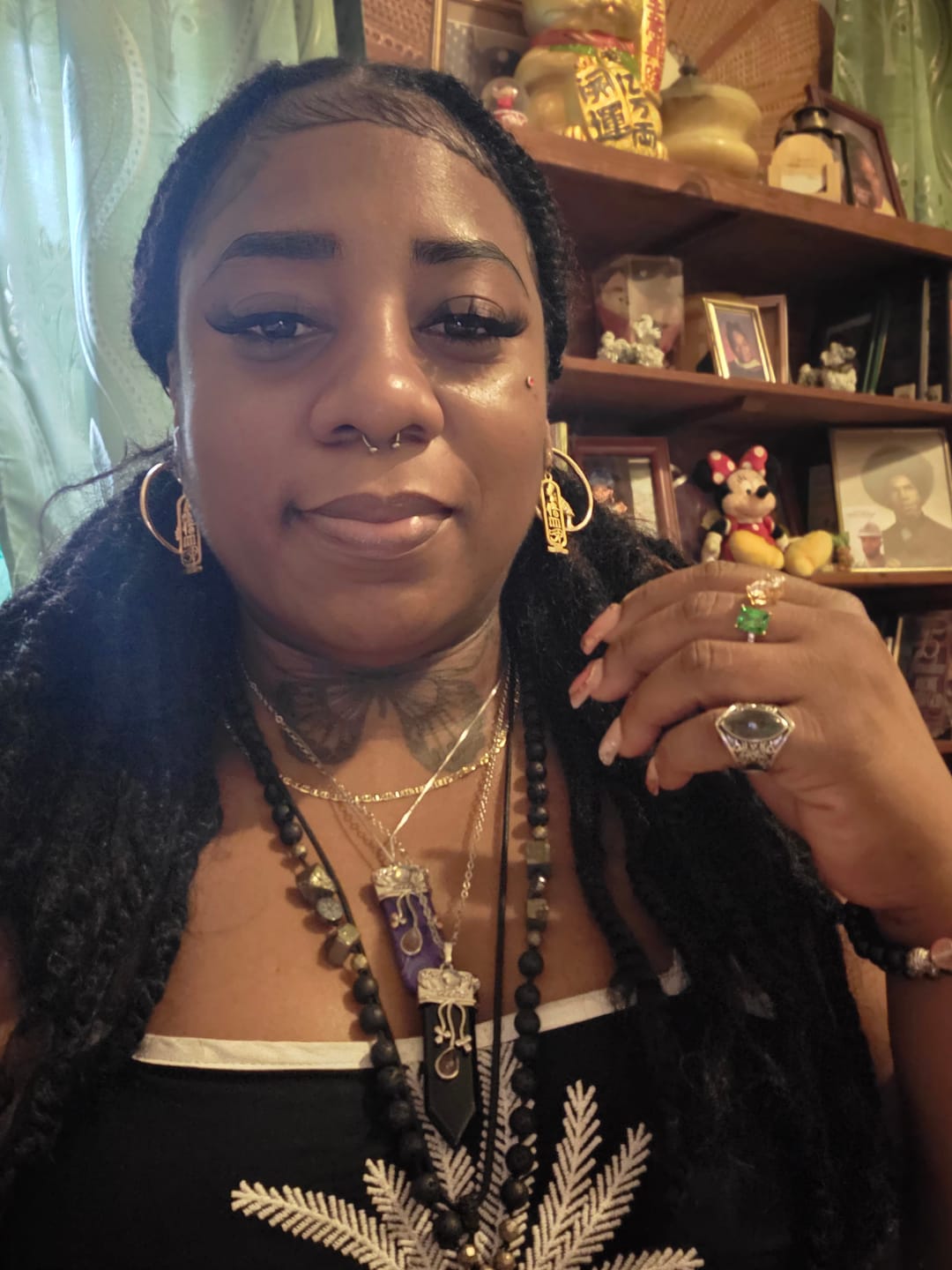 Customer photo review of Goddess Protection Necklace